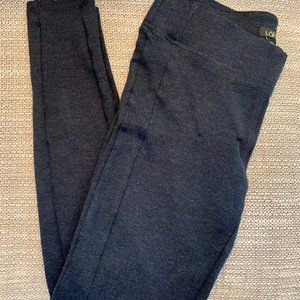 Heathered navy/gray high rise leggings
